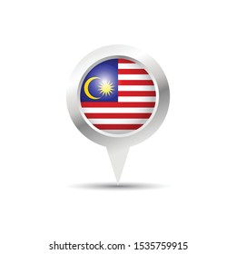 Malaysia location icon vector design.Scalable vector design.