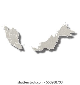 Malaysia  map city icon