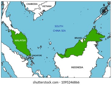 Malaysia map Geo wallpaper 