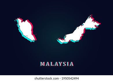Malaysia map 3d color Stock Vectors, Images & Vector Art 