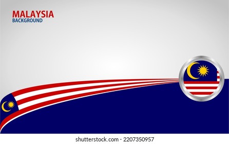 Malaysia National Flag, Vector background for Independence Day and various other events