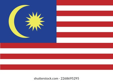 Malaysia national flag
vector illustration