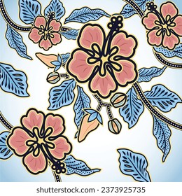 Malaysia National Flower Hibiscus
Floral Batik Pattern