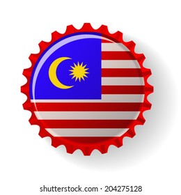 Malaysia on bottle caps