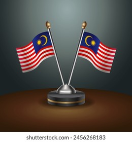 Malaysia table flags relation with gradient backgrund