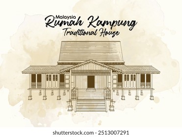 Malaysia Traditional House or Rumah Kampung