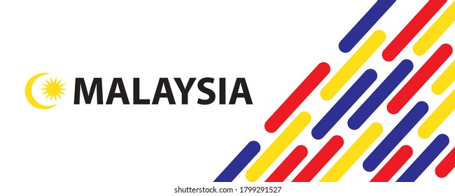Malaysia. Vector illustration of Malaysia flag.