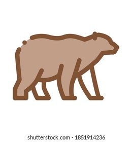 malaysian bear icon vector. malaysian bear sign. color symbol illustration