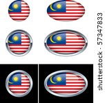 Malaysian Flag Buttons