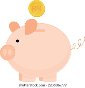 malaysian flag vector hand drawn,Malaysian ringgit vector hand drawn