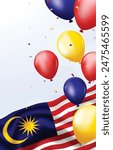 Malaysian Independence Day Celebration Poster Background 