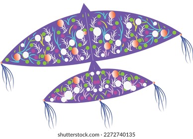 Malaysian Kites Design known as Wau popular in East Coast of the Country