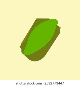 Malaysian Traditional Food Kuih Buah Peria vector illustration