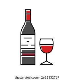 malbec red wine color icon vector. malbec red wine sign. isolated symbol illustration