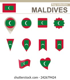 Maldives Flag Collection, 12 versions