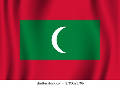 Maldives flag image vector. EPS.file.