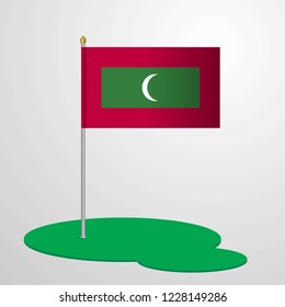 Maldives Flag Pole