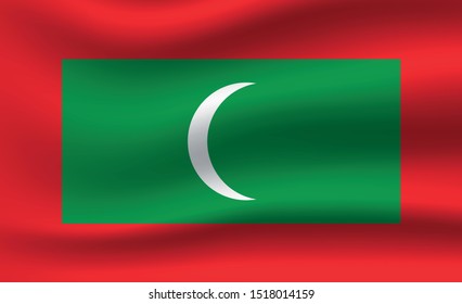 Maldives Flag Simple Vector National Flag Stock Vector (royalty Free 