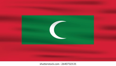 Maldives Flag Vector Icon Design