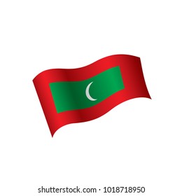 Maldives flag, vector illustration