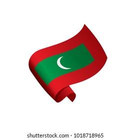 Maldives flag, vector illustration