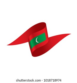 Maldives flag, vector illustration