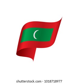 Maldives flag, vector illustration