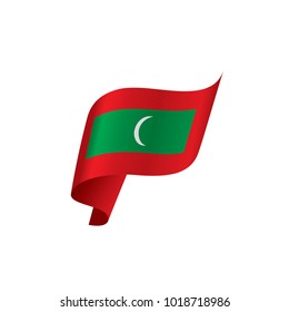 Maldives flag, vector illustration