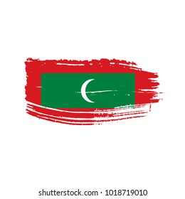Maldives flag, vector illustration