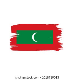 Maldives flag, vector illustration