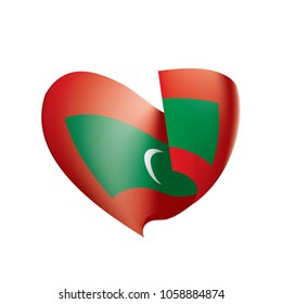 Maldives flag, vector illustration