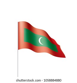 Maldives flag, vector illustration