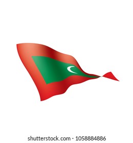 Maldives flag, vector illustration