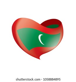 Maldives flag, vector illustration