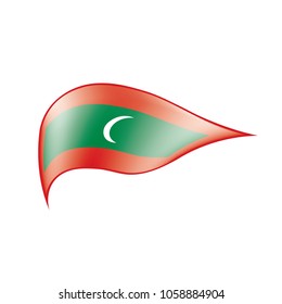 Maldives flag, vector illustration