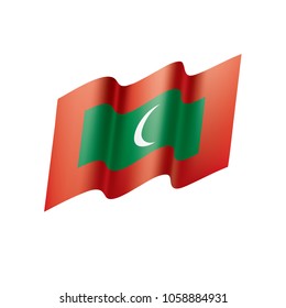 Maldives flag, vector illustration