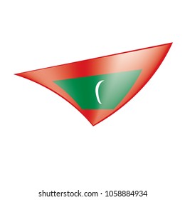 Maldives flag, vector illustration