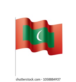 Maldives flag, vector illustration