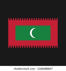 Maldives Flag Vector. National Flag