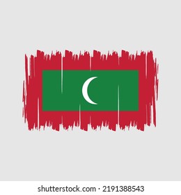 Maldives Flag Vector. National Flag