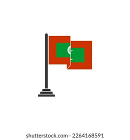 Juego de iconos de las Maldivas, símbolo del símbolo del día de la independencia de las Maldivas