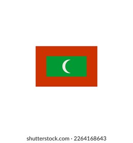 Maldives flags icon set, Maldives independence day icon set vector sign symbol