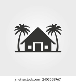 The Maldives icon - Simple Vector Illustration