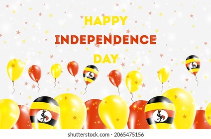 Maldives Independence Day Patriotic Design. Balloons in National Colors of the Country. Happy Independence Day Vector Greeting Card.