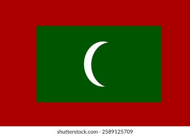 Maldives national flag vector background