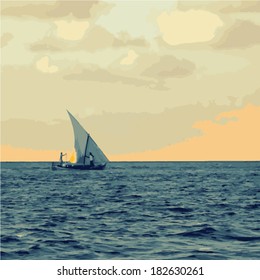Maldivian boat.
