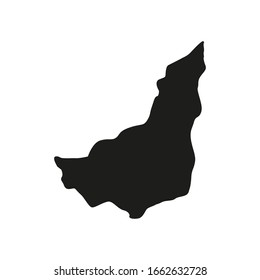 Karte der Region Maldonado in Uruguay