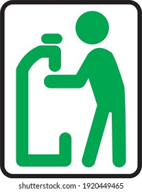 male ablution ablution washing the face before prayer symbol logo icon tap water 