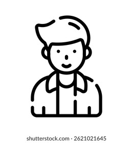 Male actor line style icon is ready for premium download