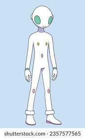 Male Alien in spacesuit 2